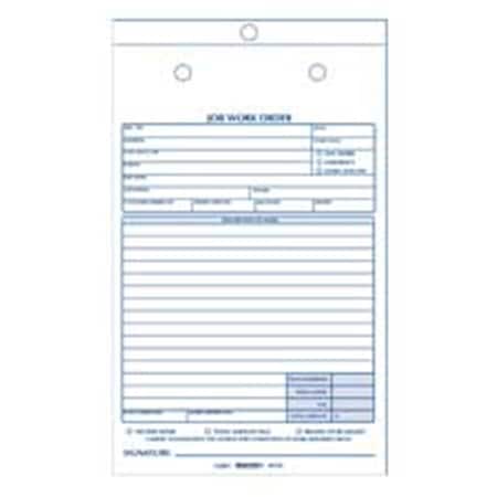 Rediform Job Work Order Book- 2 Parts- 5-.50in.x8-.50in.- 50-BK RE462771